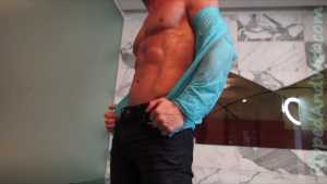 jeans-button-down-and-mesh-calvin-klein_