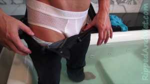jeans-button-down-and-mesh-calvin-klein_