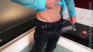 jeans-button-down-and-mesh-calvin-klein_